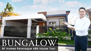 House Tour P89 · quotIs this the Best BUNGALOW for Sale in Paranaquequot · New BF Homes 4BR House amp Lot [upl. by Aneehsirk]