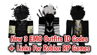 3 New Boys Emo Outfits ID Codes  Links For Brookhaven RP Berry Avenue And Bloxburg Part 10 [upl. by Alverta]