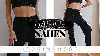 Jogginghose selber machen  simple KleiderschrankBASICS nähen OHNE Schnittmuster [upl. by Zobias]