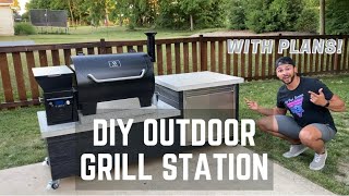 How to Build a DIY Grill Station  Outdoor Kitchen  Z Grills  Plans [upl. by Leirza385]