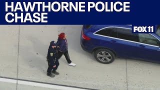 Wild police chase ends in Hawthorne [upl. by Niwhsa415]