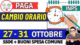 ⚡ INPS PAGA TRIPLO 27  31 OTTOBRE e SBLOCCA DATE ❗ AUU RDC 350€ PENSIONI BONUS SPESA COMUNALI 550€ [upl. by Suivatco]