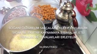 Konyanın etli Topalak yemeği tarifi  Nurmutfagi [upl. by Philomena]