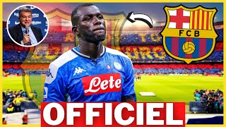 KALIDOU KOULIBALY AU BARÇA  CEST BOUCLÉ  POUR 30 MILLIONS €  UN COUP DE MAÎTRE DE LAPORTA [upl. by Radbourne]