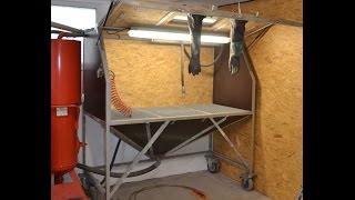 Eigenbau Sandstrahlkabine Sandstrahler DIY Sandblasting cabinet Sandblaster Homemade [upl. by Olmsted209]