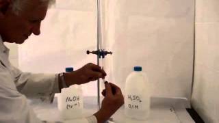 Titration 1 Sulfuric acid and Sodium hydroxide [upl. by Oicram]