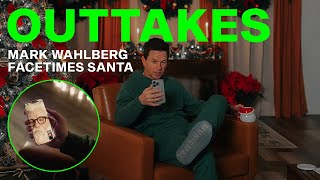 Outtakes  Wahlberg Trades Quips With Santa [upl. by Jarid]