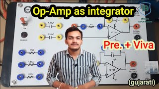 Op  amp as integrator  Experiment  viva  practical  msc  bsc  physics  inside education [upl. by Coats]