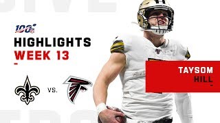 Taysom Hill Highlights vs Falcons  NFL 2019 [upl. by Pernell]