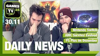 ARK Survival Evolved PS Plus Nintendo Switch  Games TV 24 Daily  30112016 [upl. by Delaine]