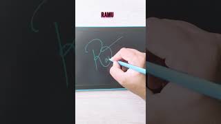 Ramu Name Signature 😍 Comment your name for signature 😊 [upl. by Atcele]