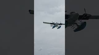 Seaplane landing maldives travel seaplanes trendingsong trendingshorts [upl. by Saire]