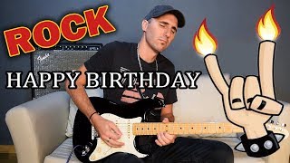 Feliz Cumpleaños Versión ROCK en Guitarra [upl. by Tarrsus514]