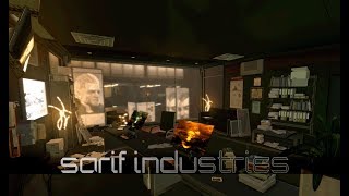 Deus Ex Human Revolution  Sarif Industries Jensens Office 1 Hour of Music [upl. by Rimat]