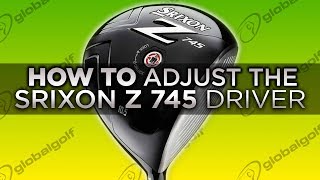 HowTo Adjust the Srixon Z 745 Driver [upl. by Silvers]