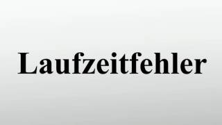 Laufzeitfehler [upl. by Liman]