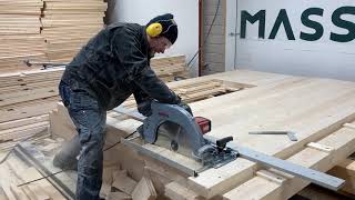 Mafell MKS 185 Ec Portable Circular Carpentry Saw In Action [upl. by Rodman]