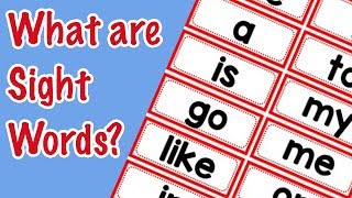 What are Sight Words  High Frequency Words [upl. by Fernand]