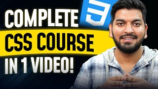 CSS Tutorial For Beginners In Hindi 2024 🔥 [upl. by Neltiac]