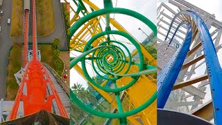 Every Roller Coaster at Nagashima Spaland Amusement Park Japan [upl. by Nitsed288]