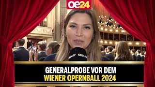 Generalprobe vor dem Wiener Opernball 2024 [upl. by Moyer]