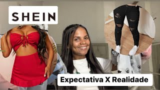 PROVANDO ROUPAS DA SHEIN  EXPECTATIVA X REALIDADE [upl. by Nohsyar]