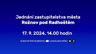 Jednání zastupitelstva města Rožnov p R  1792024 [upl. by Anasiul]