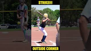 Frozen in Time Strike on the Outside Corner 🥎⚡shorts [upl. by Michaele]