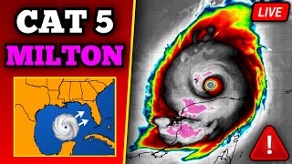 🔴 BREAKING Major Hurricane Milton Update  Catastrophic Impacts In Florida  24 Hours Till Landfall [upl. by Nivonod992]