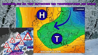 Eiseskälte Polarluft mit Frost und Schnee kommt Was passiert danach Wettervorhersage 050124 [upl. by Islek735]