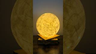 Making a Moon Lamp moonlamp 3dlamp moonlight lamp papiermache shortstutorial [upl. by Aley]