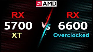 RX 5700 XT vs RX 6600 overclocked Increase power Test in 10 games [upl. by Vivia949]