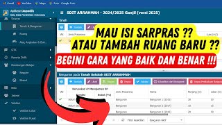 Cara Isi Sarpras Dapodik 2025  Mudah [upl. by Kenneth16]