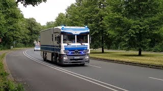 3x Begleitfahrzeug SKlasse  Werttransport Polizei NRWBundesbank Handyvideo [upl. by Branca]