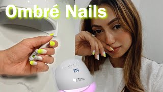 How to do Ombre Gel Nails Without Nail Extension  Gel Nails Tutorial [upl. by Ralph]