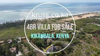 4 bedroom villa house for sale near ocean in Kenya [upl. by Etnasa]