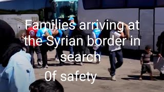 UNICEF in syriaFamilies arriving at the Syrian border in search of safety [upl. by Rosenblum459]