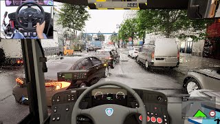 The Bus  Early access gameplay  Dynamic weather  Thrustmaster T300RS [upl. by Kcirdneked527]