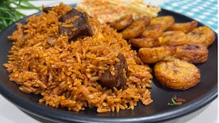 HOW TO COOK GHANA JOLLOF RICE FOR A GET TOGETHER LIKE A PRO  COOKING JOLLOF RICE FOR 30 PEOPLE [upl. by Elynad606]