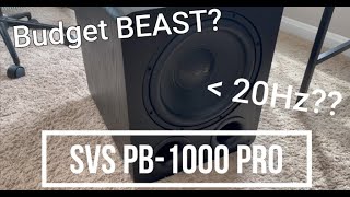 SVS PB1000 Pro Sub FIRST LOOK  DEMO [upl. by Loux]