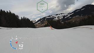 HOW STEEP IS BLACK RUN Super Megeve at MEGEVE ski resort  GoPro HD POV Skiing  Feb 2024 [upl. by Margaretha]