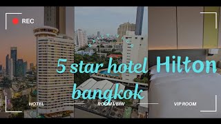 5 star hilton hotel  bangkok travel vlog🇹🇭  firstime experience youtube luxuryvlog vlog [upl. by Arammahs]