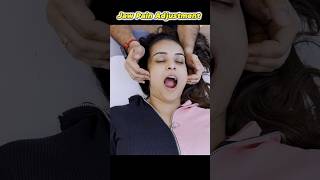 Jaw pain chiropractic alignment by Dr Harish Grover trend feed feedshort [upl. by Ainadi596]