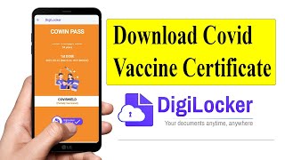 Download Covid Vaccine Certificate  In DigiLocker shorts [upl. by Merchant]