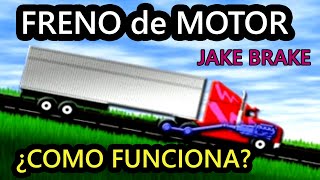 ¿sabes como funciona el freno de motor asi es como funciona el freno de motor o jake brake [upl. by Teerprug486]