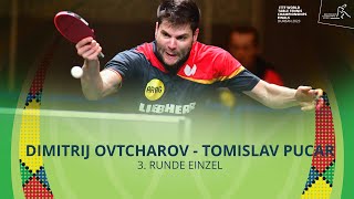 Dimitrij Ovtcharov  Tomislav Pucar I 3 Runde Einzel I WM 2023 in Durban [upl. by Atsyrk]