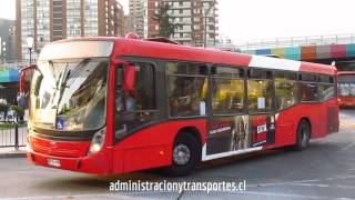 Transantiago C20  Neobus Mega Low Entry  Volvo B7R LE Redbus [upl. by Aisatal554]