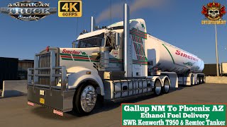 ATS 150  Gallup NM To Phoenix AZ  SWR Kenworth T950 amp Remtec Fuel Tanker  4K scssoftware [upl. by Brent680]