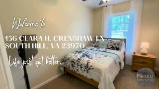 156 Clara H Crenshaw Lane South Hill VA 23970 [upl. by Olfe786]