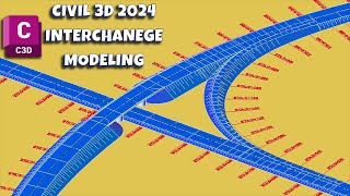 How To Create Professional Interchange Models in Civil 3D 2024 [upl. by Three]